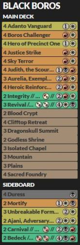 Black Boros Decklist
